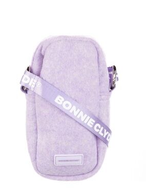 Bonnie Clyde Lavender Zip Top Small Crossbody Bag with Adjustable Strap